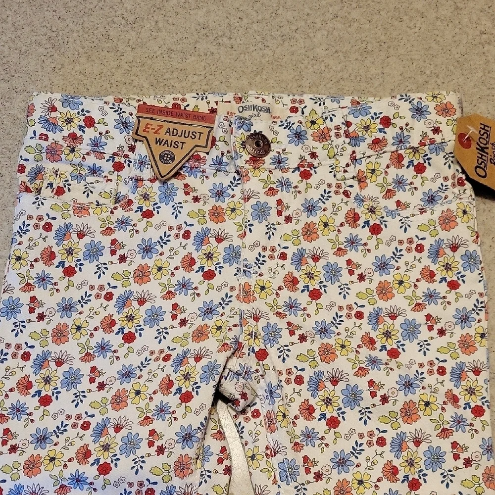 OshKosh B'gosh Floral Jeans SIZE 4